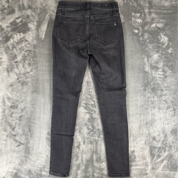 Luluroe Jeans Womens 26 Black Skinny Mid Rise Stretch Denim - Picture 2 of 9